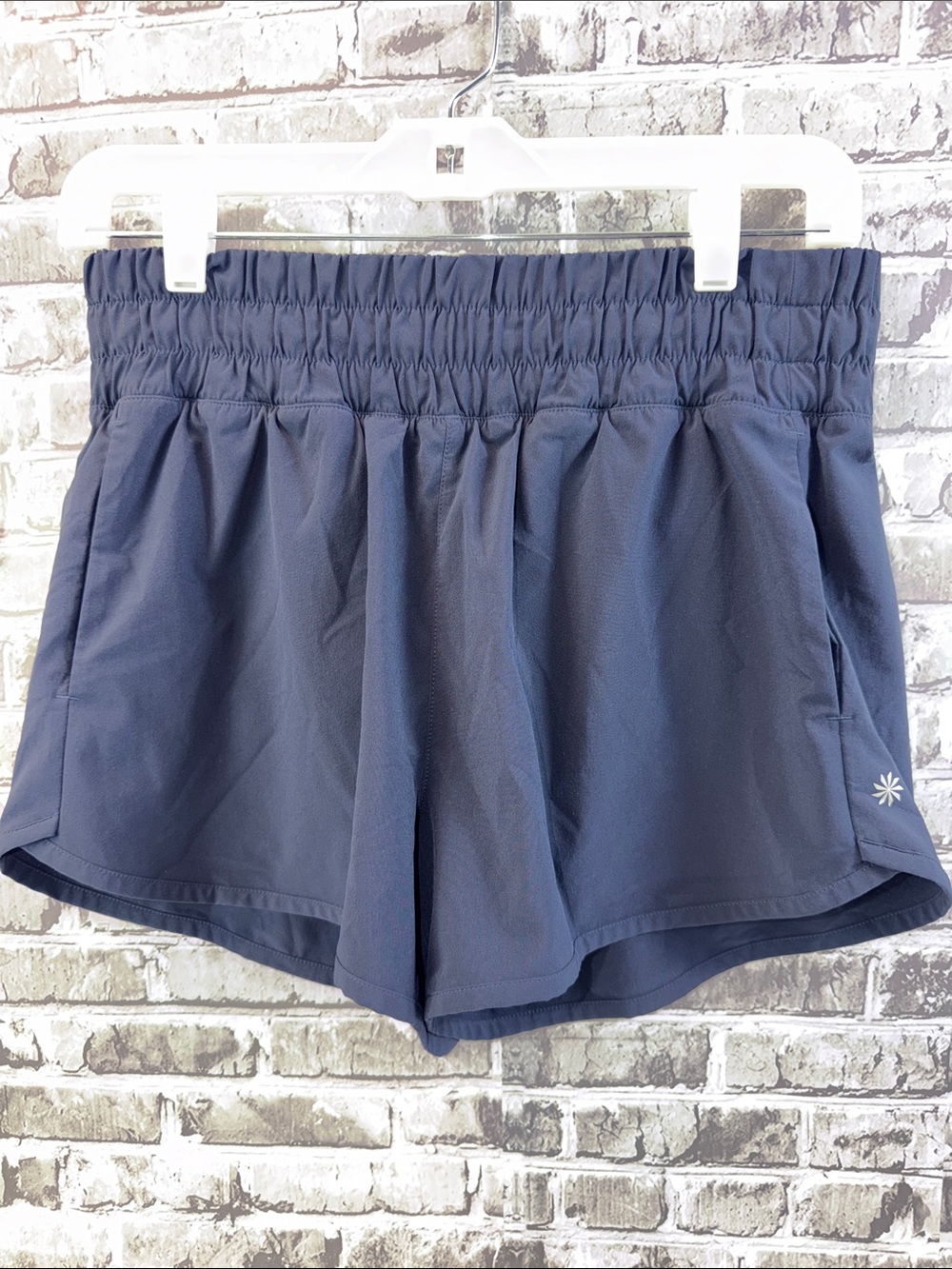 Athleta Girl Navy High-Rise Elastic Waist Athletic Shorts
